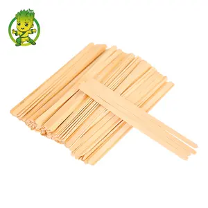 Disposable Natural Round Head Coffee And Tea Wood Stirrers Wooden Stir Stick