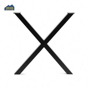 Patas de Mesa de Comedor Estilo Industrial Vintage Moderno, 40 Pulgadas, Acero con Recubrimiento en Polvo, para Sala de Estar o Exteriores, Forma de X - Product Image 4