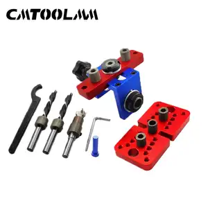 Ready made 3 In 1 wood working doweling jig kit adjustable drilling guide puncher