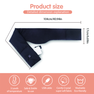 Bantalan pemanas listrik, bungkus pemanas listrik bebas genggam leher untuk menghilangkan rasa sakit leher untuk mendaki mobil kantor rumah - Product Image 2
