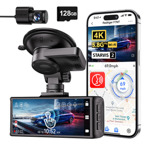 Redtiger Distributor F7N-Touch 4K+1080P Dual GPS Touch Screen Front and Rear <b>Dash</b> Cam <b>Camera</b> With Wifi - Product Image 1