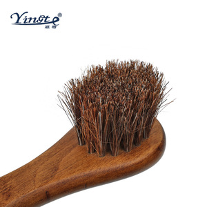 Yinste Solid Wood Horse Hair <b>Shoe</b> Brush For Cleaning And <b>Nursing</b> 2 Pieces - Product Image 2