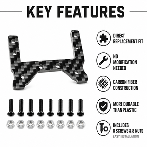 Pièces de voiture RC : Support de servo en fibre de carbone sur axe (SOA) pour 1/10 Element RC <span class=keywords><strong>Enduro</strong></span> Ecto Gatekeeper <span class=keywords><strong>Crawler</strong></span> – Pièces de mise à niveau - Product Image 1