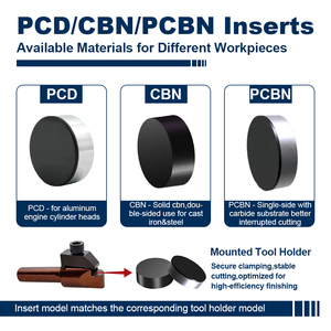 Inserto per Fresatura in Carburo con Punta PCD per Lavorazione dell'Alluminio CNC, Inserto Fresatura Indicizzabile PCD per Lavorazioni CNC - Product Image 3