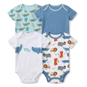 Ropa <span class=keywords><strong>de</strong></span> Bebé al por Mayor, Ropa Infantil con Estampado <span class=keywords><strong>de</strong></span> Animales, Mameluco <span class=keywords><strong>de</strong></span> Algodón para Bebé con Protección para <span class=keywords><strong>el</strong></span> <span class=keywords><strong>Vientre</strong></span> - Product Image 2
