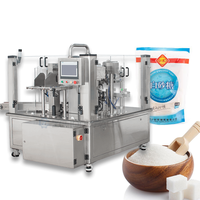 White Sugar Packaging Machine Fully Automatic Weighing and Bagging Machine for Fine-Grain Materials Pre-Made Bags