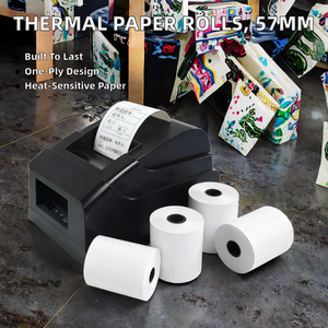 Factory Wholesale 57mm 80mm Thermal Paper Roll 80x80 Cash Register Rolls for <b>Receipt</b> <b>Printer</b> - Product Image 5