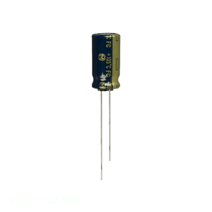 Condensador de Canal de Fabricante CAP ALUM 33UF 20% 100V RADIAL TH de Orificio Pasante EEU-FC2A330L 33 uF - Product Image 1