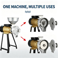 Moulin à farine de maïs, machine à moudre les céréales, le soja et le riz (humide et sec)
