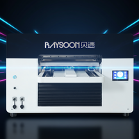 Imprimante UV Baysoon A3 automatique multicolore, nouvelle imprimante à plat UV 40*50cm pour coques de téléphone, garantie 1 an