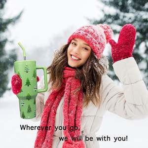 Taza Térmica Ligera y Compacta de Acero Inoxidable, Taza Personalizada para Regalos de Navidad - Product Image 4