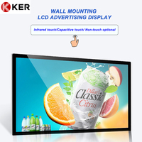 KER 32 43 49 55 Pantallas Digitales para Menús, Pantalla LCD de Publicidad Montada en la Pared, Señalización Digital y Pantallas para Interiores