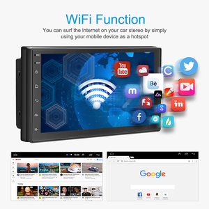 Autoradio Android universel 7 pouces, <span class=keywords><strong>CarPlay</strong></span> sans fil, navigation GPS, commande au volant, caméra de recul, lecteur multimédia - Product Image 2