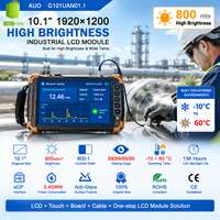 Panel Layar TFT Industri IPS 10.1 Inci 1920x1200 800 Nits Modul LCD Kecerahan Tinggi