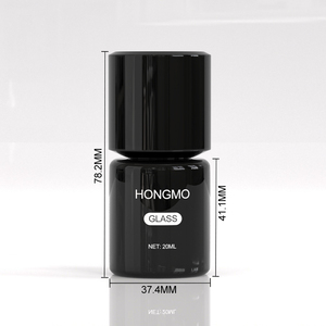 Flacon vide en verre de 20 ml pour fond de teint avec bouchon noir, emballage de maquillage, flacons pompe personnalisés transparents ou givrés pour <span class=keywords><strong>crème</strong></span> cosmétique - Product Image 4