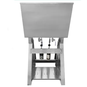 DOVOLL Semi Automático Sifão 4 Cabeças Table Top Garrafas Gravidade Overflow Líquido vinho Máquinas De Enchimento De Cerveja Com Bomba De Alimentação