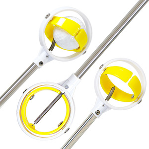 <b>Golf</b> Ball Retriever With Extendable Metal Rod Blue And Yellow Handle For Outdoor <b>Golf</b> Practice And Training Use - Product Image 5