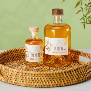 Botella de cristal vacía con forma personalizada para licor de montaña, botella de vidrio de 100ml, 200ml, 375ml, 500ml y 750ml - Product Image 2
