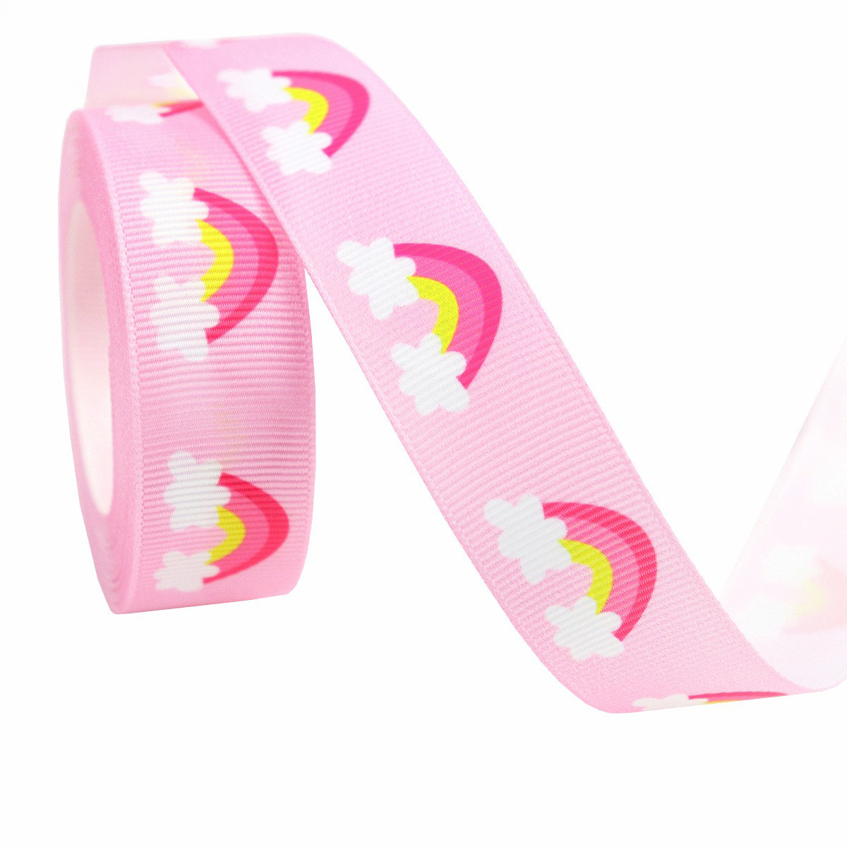 Arc-en-ciel-rose clair-2,2 cm * 10 mètres