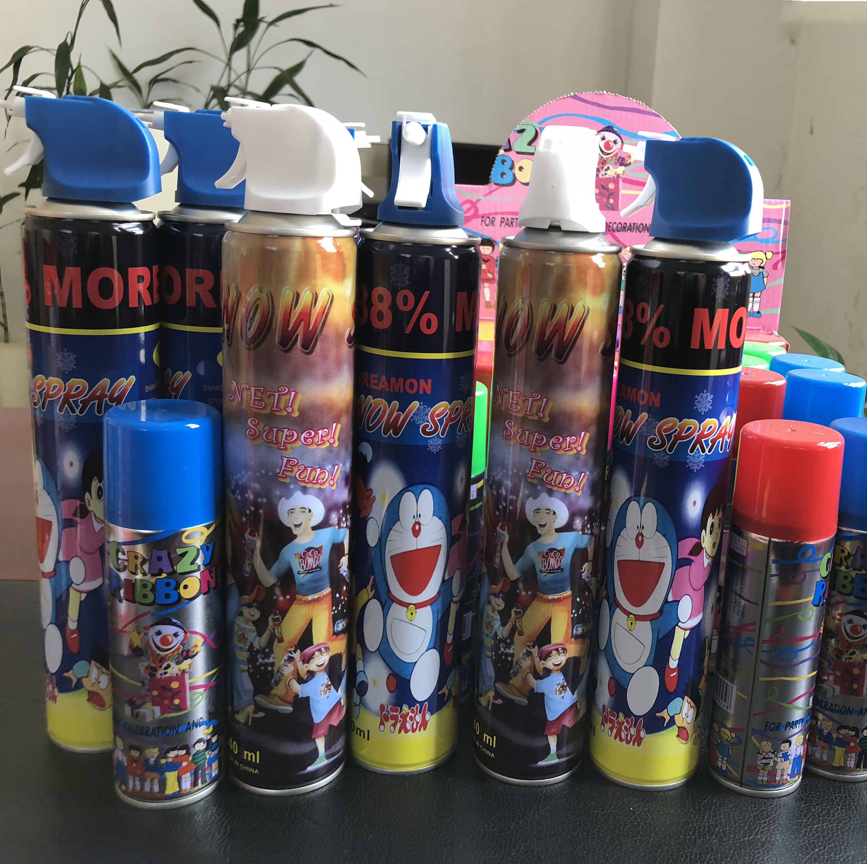 Красочный Летающий снег спрей аэрозоль снег спрей