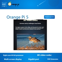 Orange Pi 5 Development Board Ruixin Micro RK3588S Main Board Memori 4G Orange Pi Mendukung Codec Video 8k6