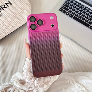 Funda Protectora para Teléfono Móvil con Degradado de Doble Color, Transpirable y Resistente a Impactos, para iPhone 12 13 14 15 16 17 Pro Max, Carcasa Trasera de TPU y PC - Product Image 6