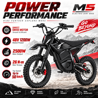 Moto électrique tout-terrain M5 26 Nm de couple maximal, 48 V 2500 W de puissance de pointe, transmission directe