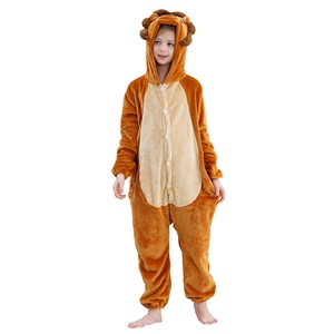 MICHLEY Bé Rompers Mùa Đông Trang Phục Cho Cô Gái Chàng Trai 4-12Y Động Vật Sư Tử Jumpsuit Trẻ Sơ Sinh Quần Áo Pyjama Trẻ Em Quần Áo Ngủ - Product Image 1