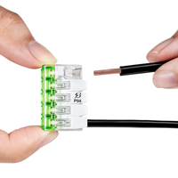 Connecteur de câble BELEKS 5 pôles 450V Connecteurs de fil d'écrou de levier faciles à utiliser pour les borniers de lumières LED Produit