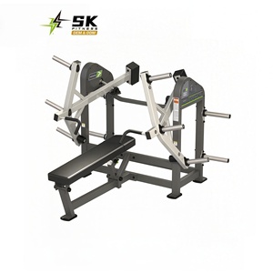Máquina de Press de Pecho con Banco Plano para Gimnasio Comercial de Alta Gama SK Fitness, Entrenamiento de Fuerza con 3 Placas para Brazos, Asiento Prime - Product Image 1