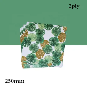 Hawaiian Luau Party Napkins Tropical Palm Leaf Paper Napkins For Tropical Tiki Themed Luncheon Party Supplies Decoration