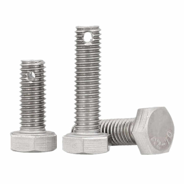 M6m24 Stainless Steel 304 Hexagon Bolts With Cotter Pin Hole Buy