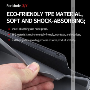 Caja de almacenamiento de reposabrazos de doble capa para coche, organizador de Interior de TPE ABS, consola central, modelo Tesla, novedad de 2023 - Product Image 6