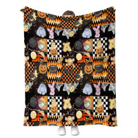 Nouvelle Couverture Douillette Automne 2026 en Polaire Sherpa et Flanelle – Idéale pour Lit, Canapé, Décoration de Chambre, Cadeaux de Fêtes et Halloween pour Filles et Femmes