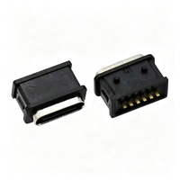 Port de charge femelle USB Type-C 3.0 6 broches SMT PCB à souder, étanche IP68, haute qualité, 12V
