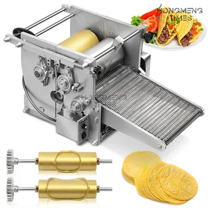 छोटे व्यवसायों के लिए स्वचालित कॉर्न टॉर्टिला क्रेप ब्लिनी मैक्सिकन उत्पाद बनाने की मशीन, रोटी चपाती फ्लैटब्रेड गैलेट मेकर