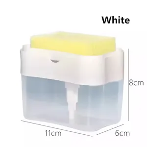 2024 Pressure Type Dish Washing Brush Soap Liquid Box Household Kitchen Brush Dish Washing Liquid Dispenser