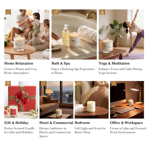 Vela Aromática de Cera de Soya de Color Personalizada con Etiqueta Privada, en Frasco de Vidrio, Caja de Regalo para Decoración del Hogar, Bodas, Venta al por Mayor - Product Image 5