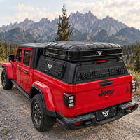 Capot rigide tout-terrain 39 cm pour Jeep Gladiator JT, en alliage d'aluminium robuste, compatible RTT, 2019+