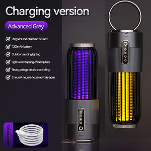 Nouvelle <span class=keywords><strong>lampe</strong></span> <span class=keywords><strong>anti</strong></span>-moustiques silencieuse multifonctionnelle violette, tueur de moustiques <span class=keywords><strong>efficace</strong></span>, piège à insectes adapté à plusieurs sources d'alimentation - Product Image 2