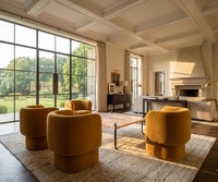 Fauteuil de salon moderne en velours confortable, fauteuil de détente moderne pour la maison, le bureau et le salon