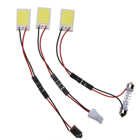 COB 18SMD 24SMD 36SMD 48SMD Weiße T10 W5w Auto-LED-Positionsleuchte Kennzeichenbeleuchtung Innenraumleselampe Kofferraum Soffittenlampe
