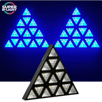 Projecteur LED triangulaire rétro 300W, 15*20W, 2200K, gradateur 16 bits, DMX512, effet flash rétro, lumière de scène pour DJ, spectacle disco
