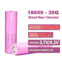 Celdas de Batería Samsung 3.7V 18650 21700 25R 30Q 35E 40T 50S 2500mAh 3500mAh 5000mAh Batería Recargable de Iones de Litio Cilíndrica