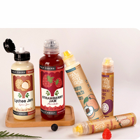 Botellas de Plástico PET de 500 ml con Tapa Abatible, Dispensador de Salsas y Condimentos para Cocina de 360 ml