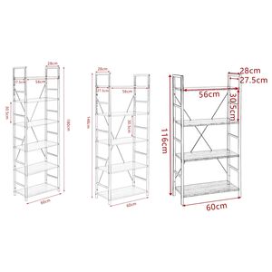 Estantería y estantería multicapa de hierro y madera para el hogar y el almacén duraderos de <span class=keywords><strong>4</strong></span> capas a precio barato, estantes apilables de exhibición industrial - Product Image 5