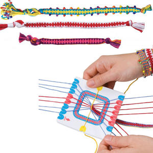 Pulsera trenzada con cuentas DIY hecha a mano para niños, caja de regalo de juguete educativo para niñas - Product Image 4