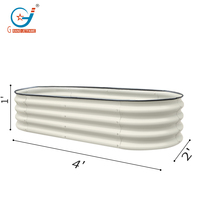 Kit de jardinière surélevée en métal pour potager