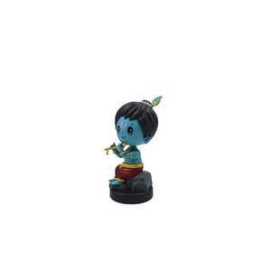 Figura Decorativa de Lord Krishna Bansuri Pintada a Mano, Detallada, para el Hogar, Templo u Oficina - Product Image 6