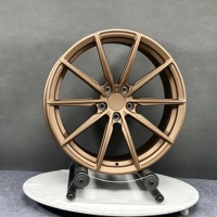 Jantes en alliage d'aluminium forgé sur mesure 5 branches 6061-T6 18/19/20 pouces 5x114.3 pour design concave bronze WRX STI Z34 FK8 FL5 A90 G37 Q50
